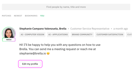 Brella - my profile
