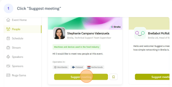 Suggest meeting