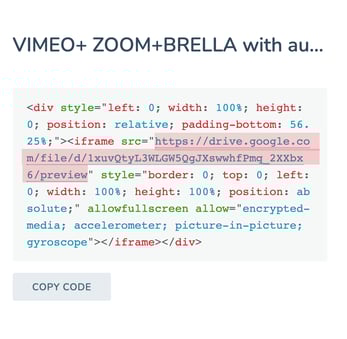 iframe code