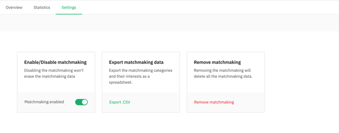 matchmaking settings