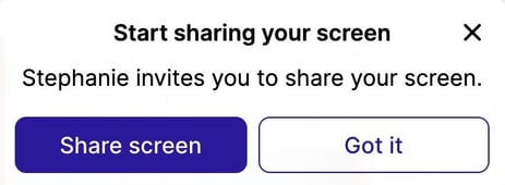 start sharing screen, crop the picture-1